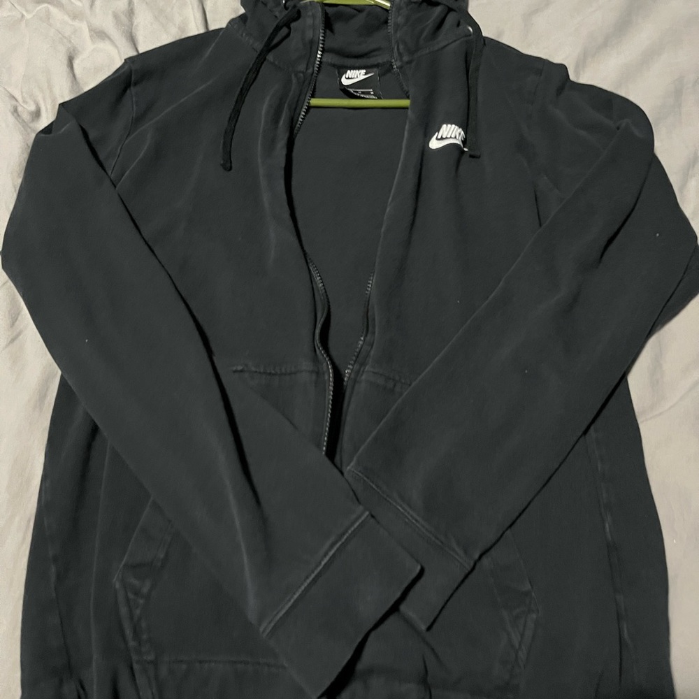 Black Nike Zip up Hoodie